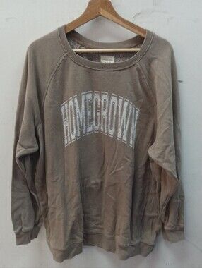 Thread & Supply Gray "HOMEGROWN" Crewneck Sweatshirt